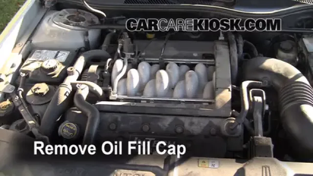 2001 Lincoln Continental 4.6L V8 Aceite Agregar aceite